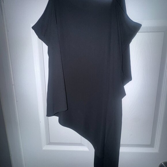 ✨ Express Black Draped Asymmetrical Top | XL | NWT ✨ - Picture 6 of 7